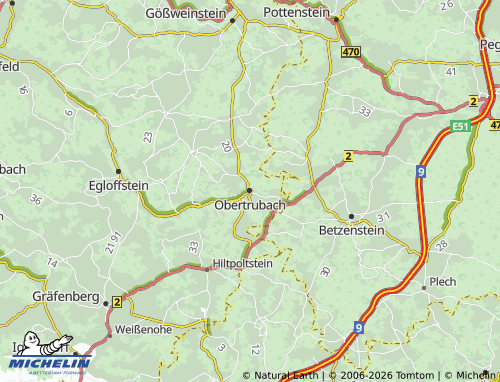 Mapa MICHELIN Obertrubach - ViaMichelin