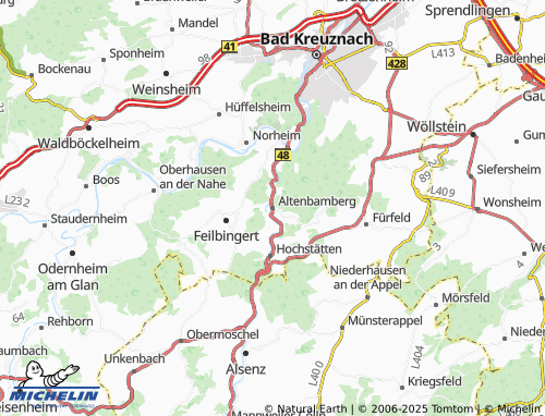 MICHELIN Altenbamberg map - ViaMichelin