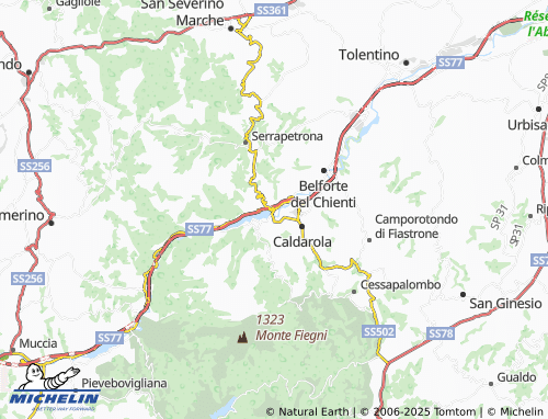MICHELIN Caccamo sul Lago map - ViaMichelin