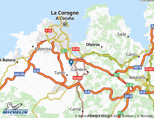 MICHELIN Acea de Ama map - ViaMichelin