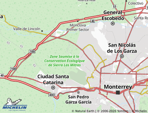 MICHELIN Fraccionamiento Cumbres Madeira Sector Francés map - ViaMichelin