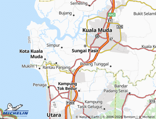 Mapa MICHELIN Tikam Batu - ViaMichelin