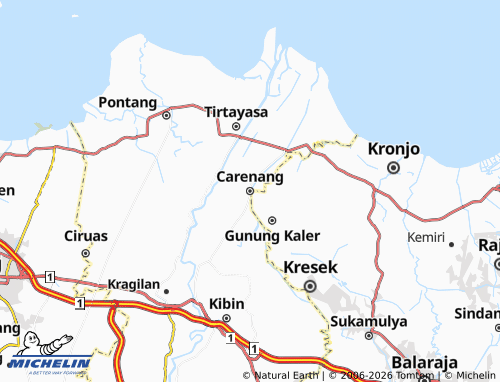 Kaart MICHELIN Carenang - ViaMichelin