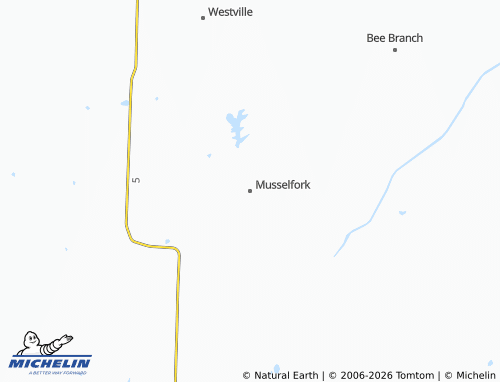 Mapa MICHELIN Musselfork - ViaMichelin