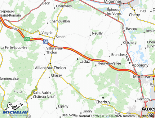 Mapa MICHELIN Laduz - ViaMichelin
