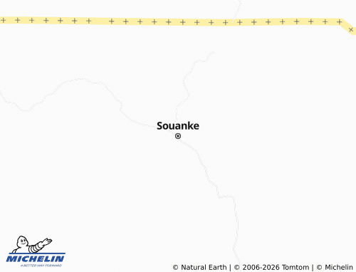 MICHELIN Souanke map - ViaMichelin