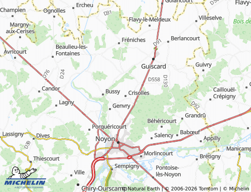 MICHELIN Crisolles map - ViaMichelin
