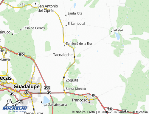 Mapa MICHELIN Tacoaleche - ViaMichelin