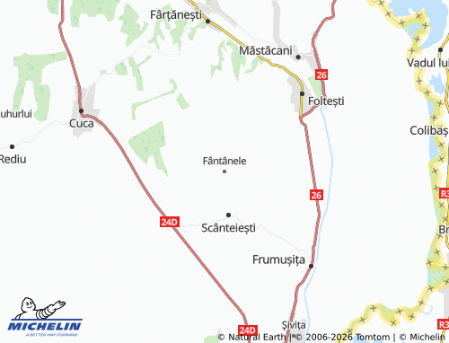 Mappa MICHELIN Fântânele - ViaMichelin