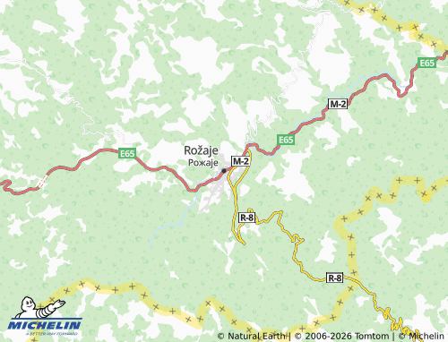 MICHELIN-Landkarte Rožaje - ViaMichelin