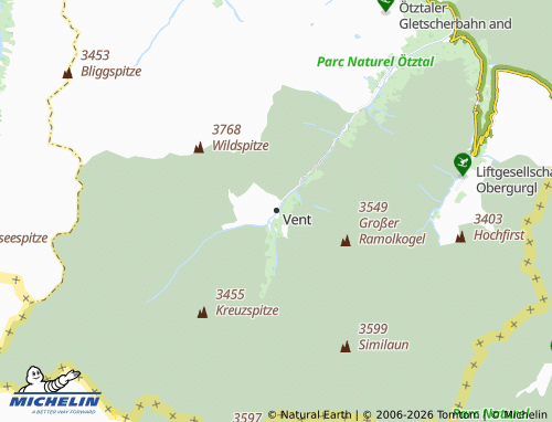 MICHELIN Vent map - ViaMichelin