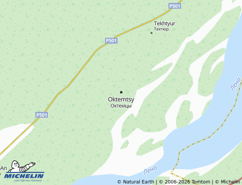 MICHELIN-Landkarte Oktemtsy - ViaMichelin