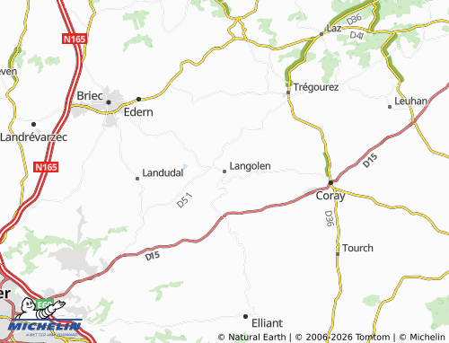 Kaart MICHELIN Langolen - ViaMichelin