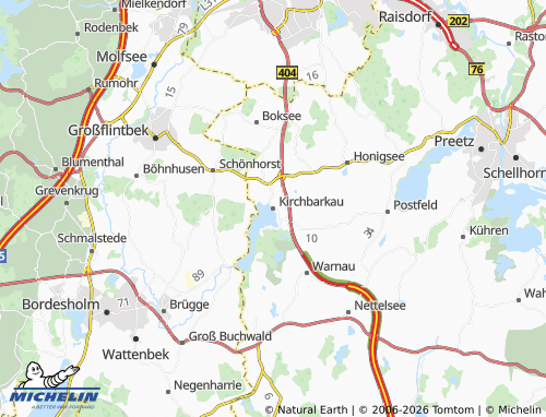 MICHELIN Kirchbarkau map - ViaMichelin