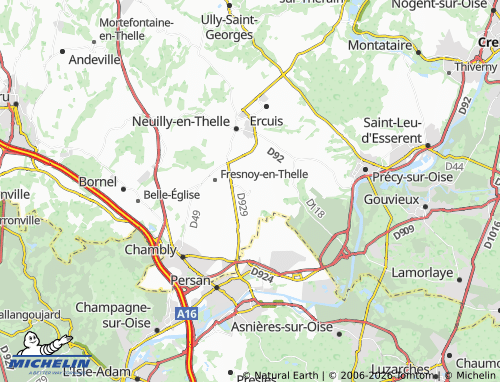Carte MICHELIN Morangles - ViaMichelin