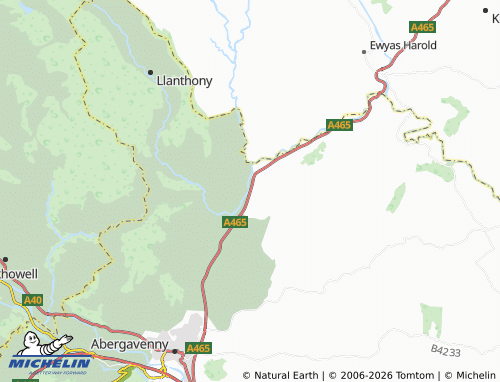 Mappa MICHELIN Pandy - ViaMichelin