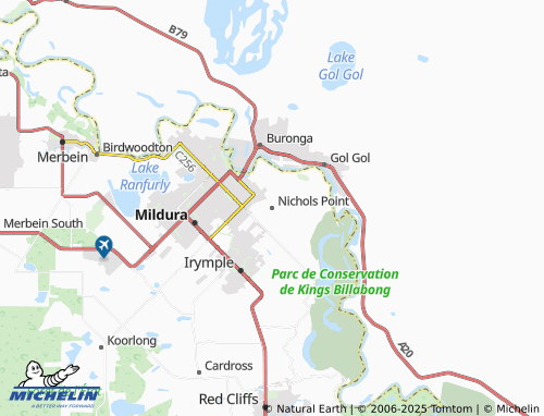 MICHELIN Nichols Point map - ViaMichelin