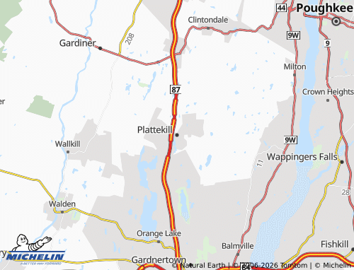 Carte MICHELIN Plattekill - ViaMichelin
