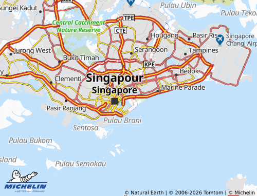 MICHELIN Marina East map - ViaMichelin