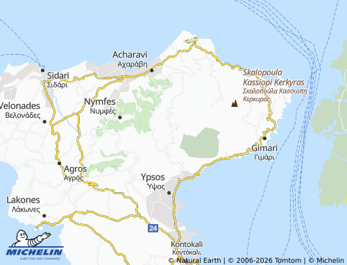 MICHELIN Strinylas map - ViaMichelin