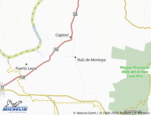 MICHELIN Ruíz de Montoya map - ViaMichelin