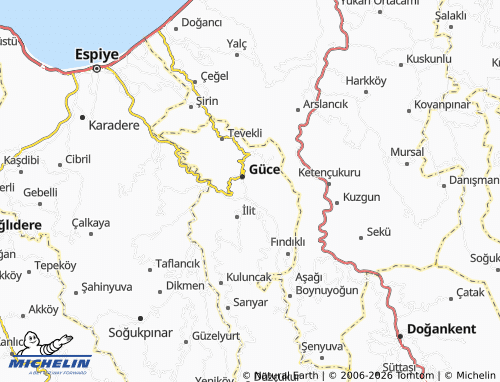 MICHELIN Giyimli map - ViaMichelin