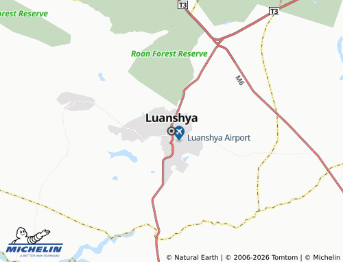 Mapa MICHELIN Luanshya - ViaMichelin