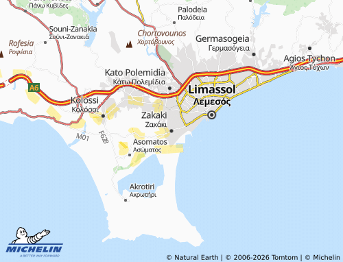 MICHELIN Zakaki map - ViaMichelin