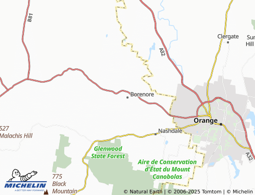 MICHELIN Borenore map - ViaMichelin