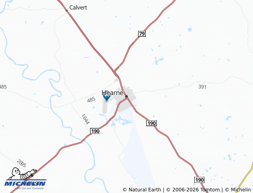 Mapa MICHELIN Hearne - ViaMichelin
