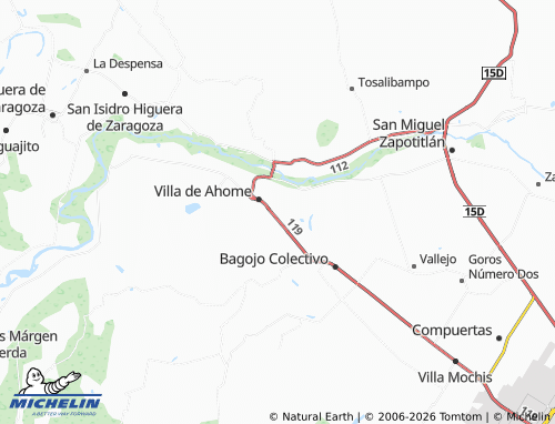 Mapa MICHELIN Águila Azteca - ViaMichelin