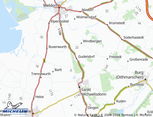 MICHELIN Gudendorf map - ViaMichelin