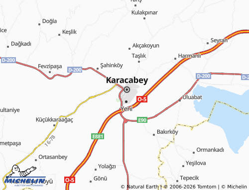 Mappa MICHELIN Yenice - ViaMichelin