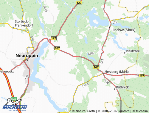 Mappa MICHELIN Wulkow - ViaMichelin
