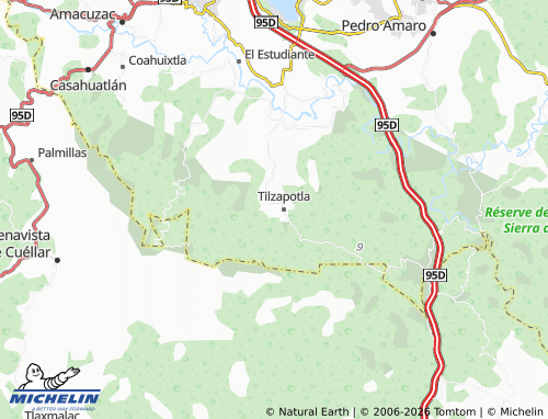 MICHELIN Centro Tilzapotla map - ViaMichelin
