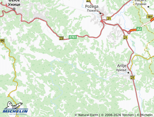 Mapa MICHELIN Roge - ViaMichelin