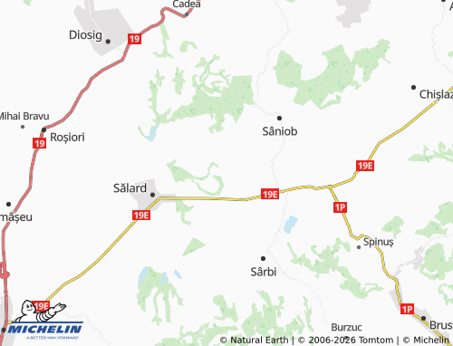 Carte MICHELIN Sfârnaș - ViaMichelin