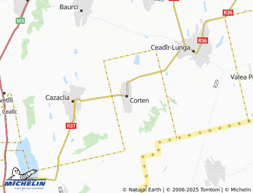 MICHELIN Corten map - ViaMichelin