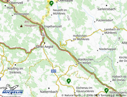 MICHELIN Niederranna map - ViaMichelin