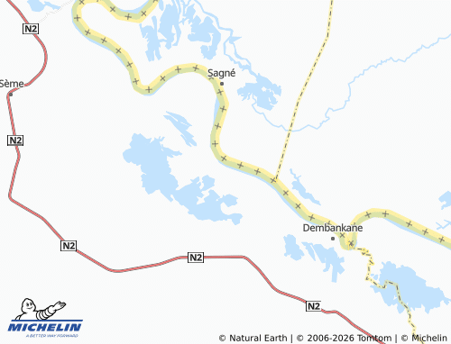 Mapa MICHELIN Adabéré - ViaMichelin
