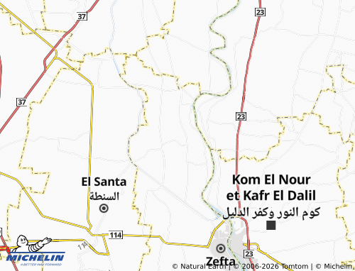 Carte MICHELIN Kafr al-'Arab - ViaMichelin