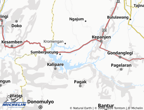 MICHELIN Sambigede map - ViaMichelin