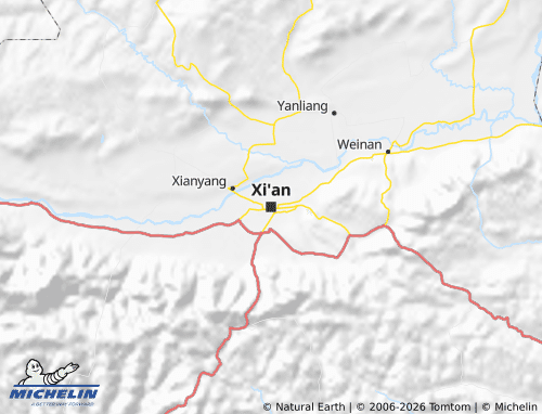 MICHELIN Shaanxi map - ViaMichelin