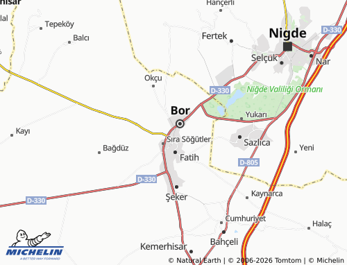 Kaart MICHELIN Başpınar - ViaMichelin