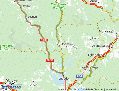 MICHELIN Otxandio map - ViaMichelin
