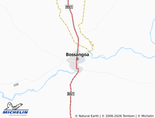 Mappa MICHELIN Bossangoa - ViaMichelin