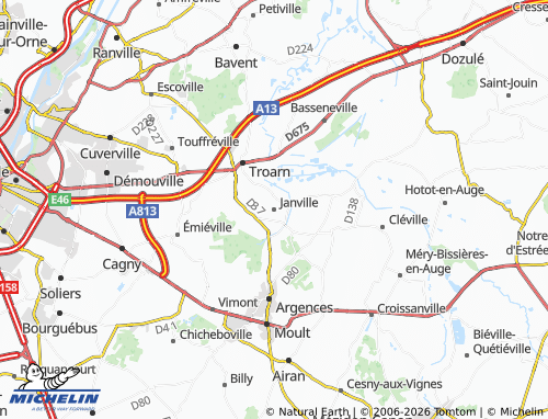 Carte MICHELIN Janville - ViaMichelin
