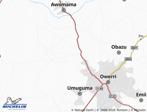 Mappa MICHELIN Ogbaku - ViaMichelin