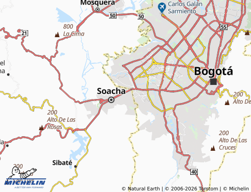 Mappa MICHELIN Simón Bolívar - ViaMichelin