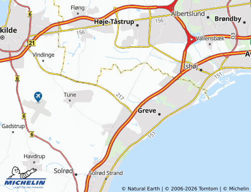 Mappa MICHELIN Greve Landsby - ViaMichelin